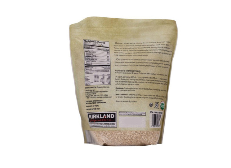 Kirkland Signature Organic Quinoa Gluten Free 4.5 Lbs EXP 12/2027