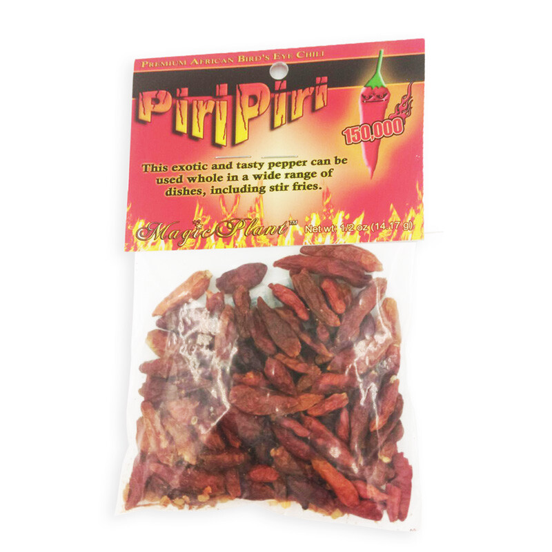 0.5 oz African Bird’s Eye Pepper Dry Whole Pods – Peri Peri, Piri Piri, Birdseye