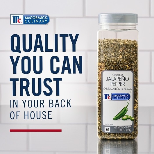 Mccormick Culinary Crushed Jalapeno Pepper, 11.28 Ounce, 6 Per Case