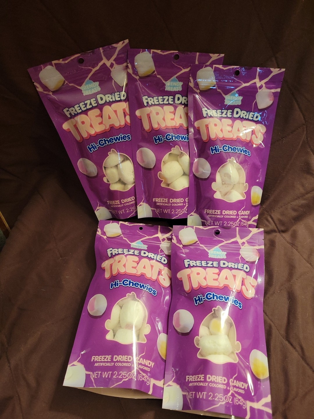 5 Pack Freeze Dried Candy Tasty Treats Made In Utah, 11.25 Oz Lot #4 HI CHEW