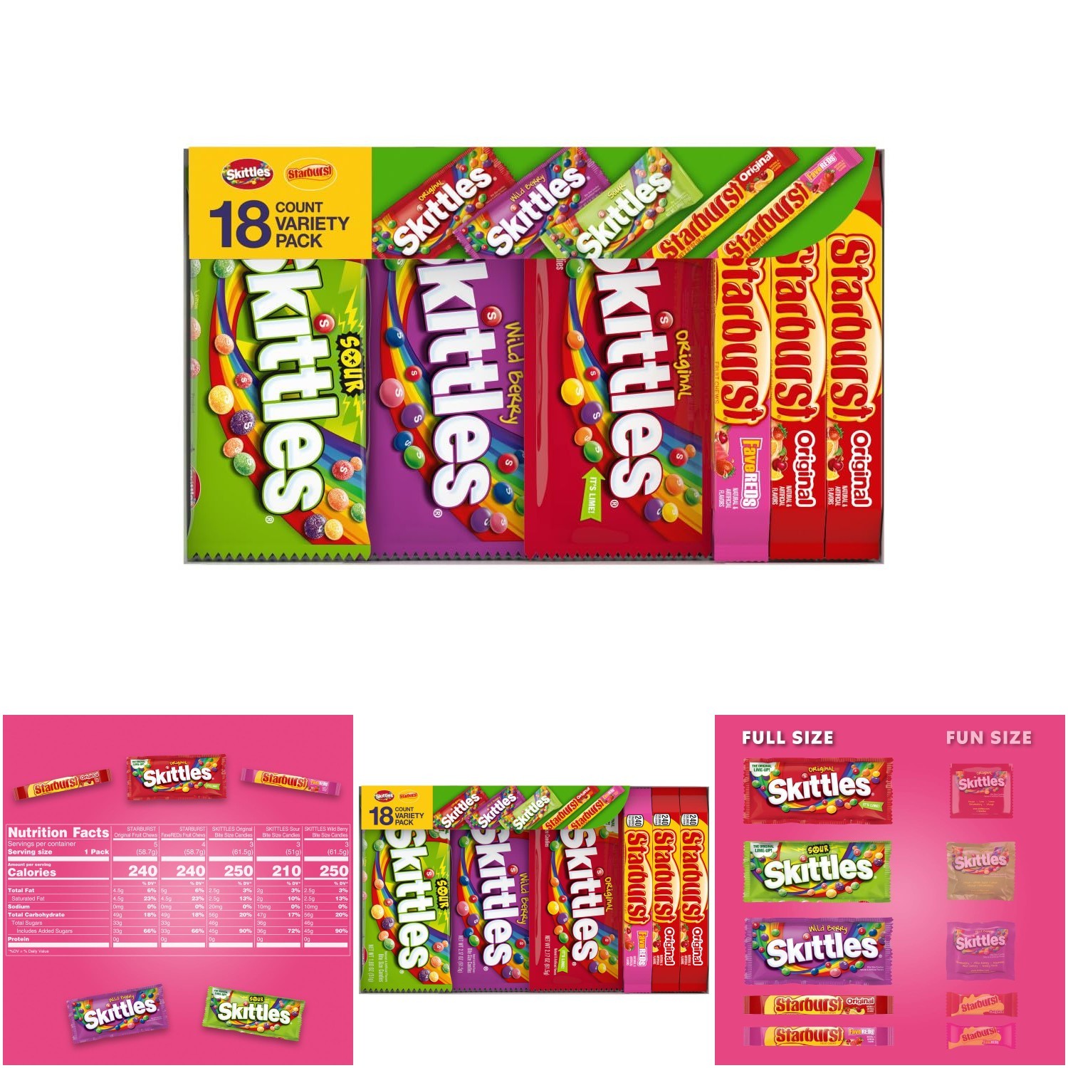 Assorted Candy Variety Pack 37.05 Oz Bulk Box For Holidays Gifts Parties