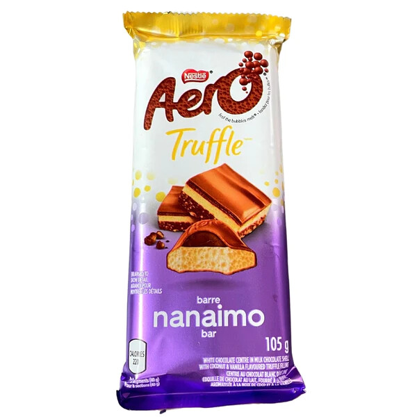 6 X Nestle Aero Nanaimo Milk Chocolate Candy Bar 105g Each – Free Shipping