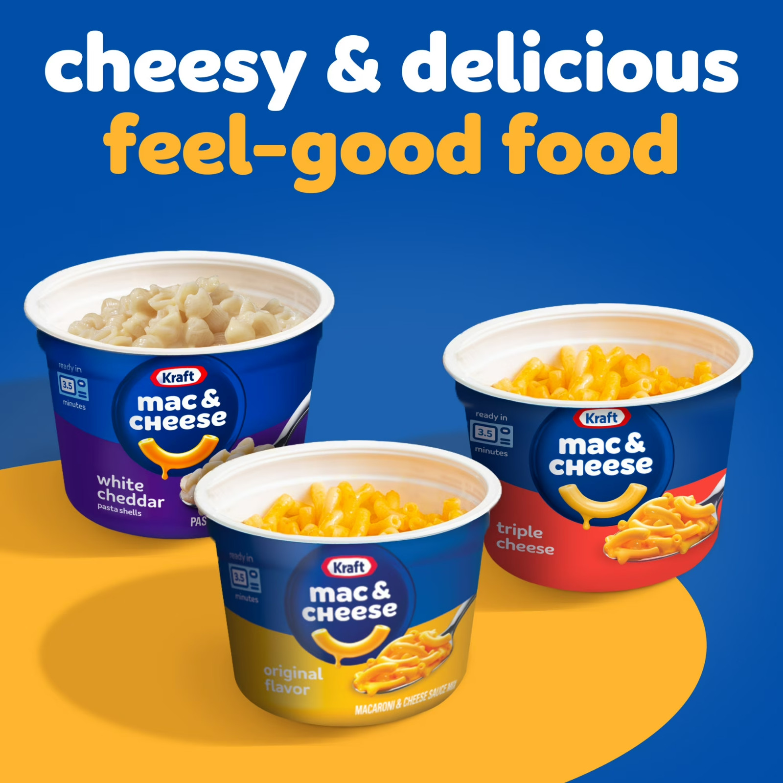 Kraft Mac and Cheese, 4 Cups, Variety Pack,No Artificial Flavors, 8.1 oz