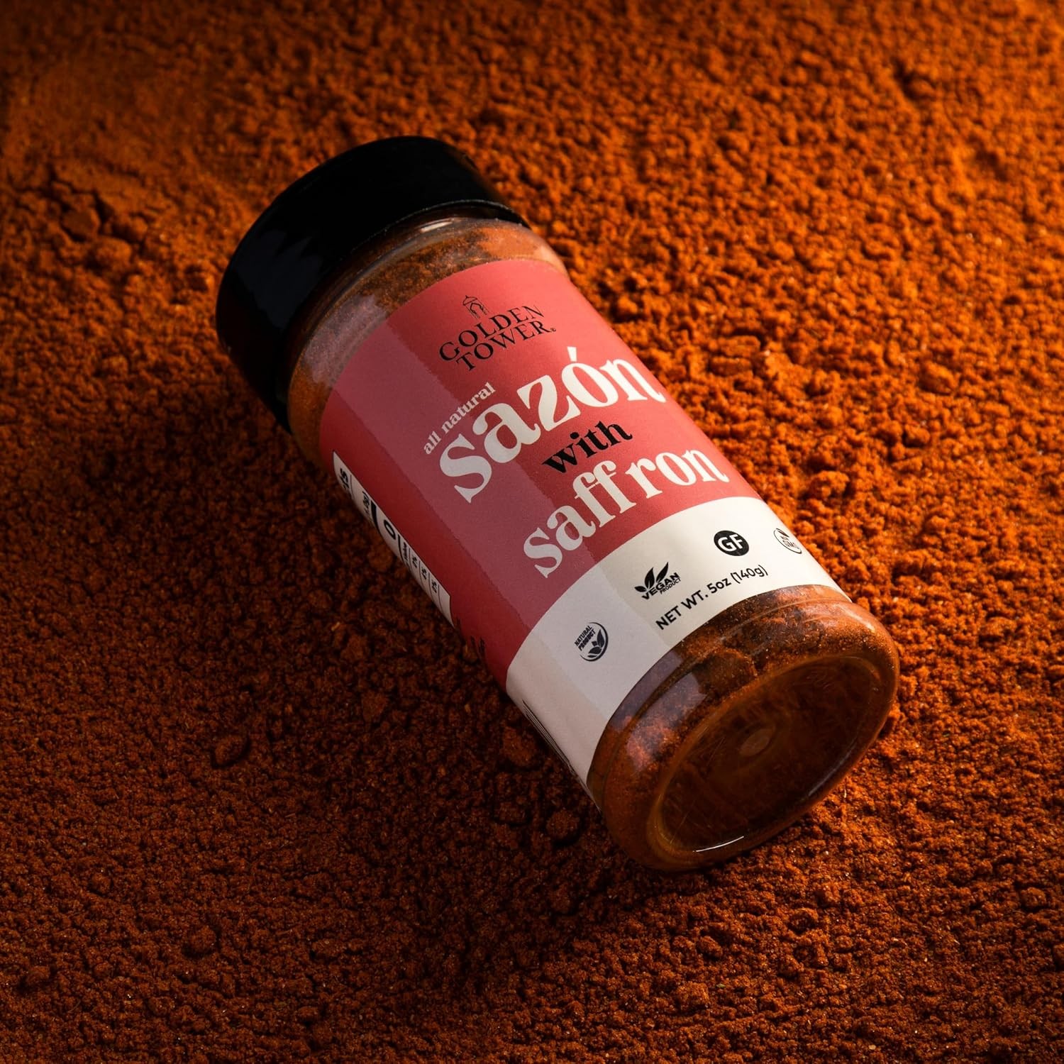 Golden Tower Sazon with Saffron – Sazón Seasoning, All Natural ingredients,