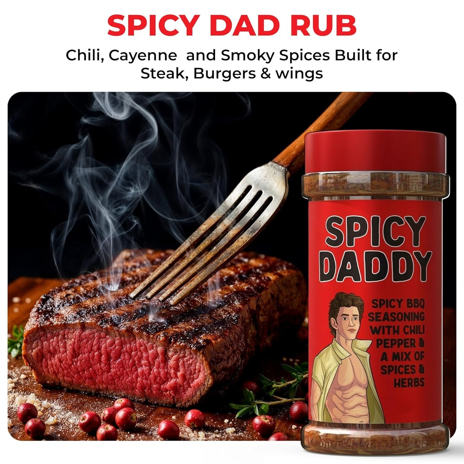 BBQ Rubs Gift Set for Men – Sweet, Spicy, Smoky Blends for Grilling Enthusiasts