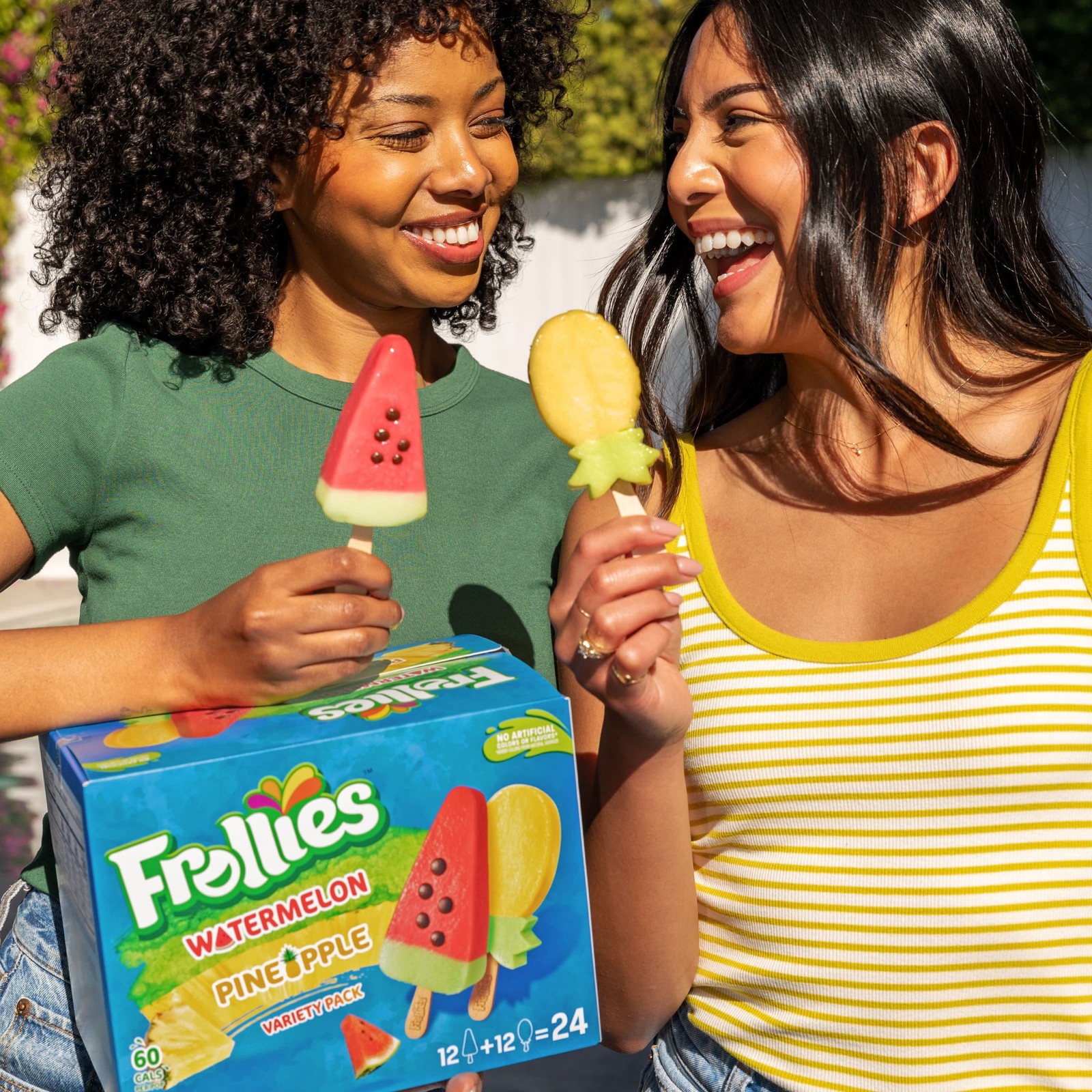 Frollies Watermelon and Pineapple Fruity Ice Pops, 2.5 fl. oz., 24 pk.