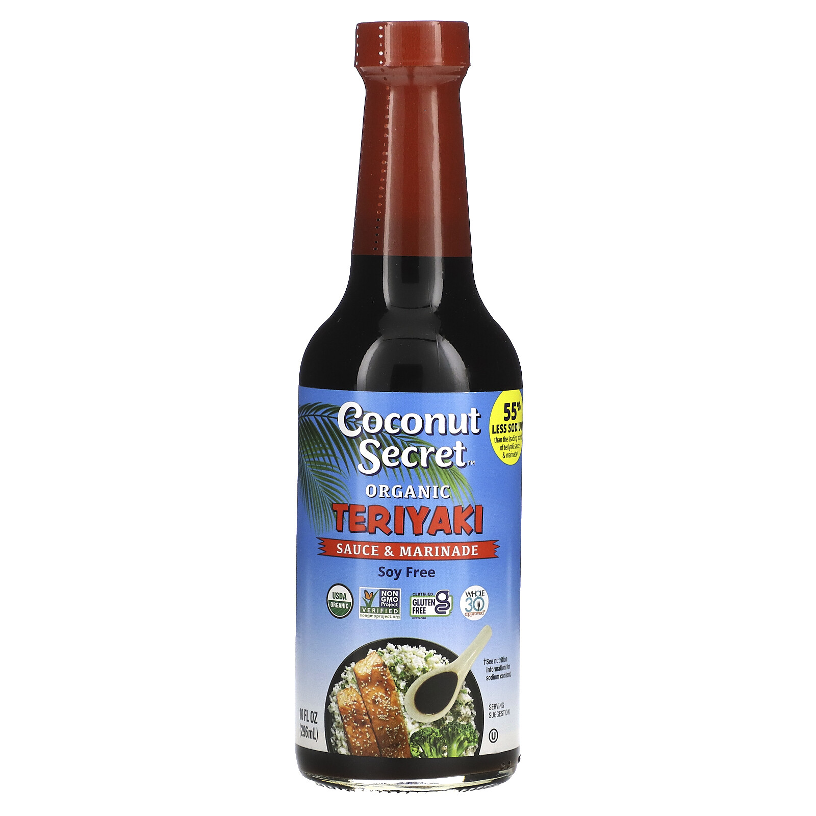 Coconut Secret Teriyaki Sauce Coconut Aminos 10 fl oz 296 ml Gluten-Free,