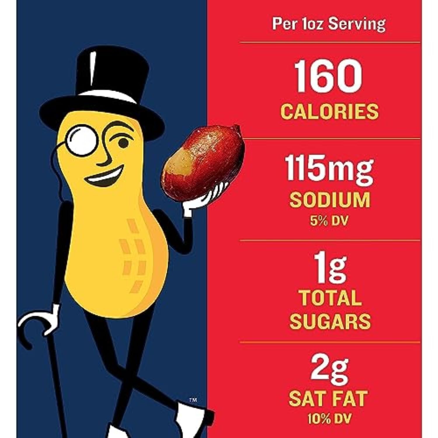 PLANTERS Redskin Spanish Peanuts, Roasted Salted 12.5 Ounce (Pack of 6)