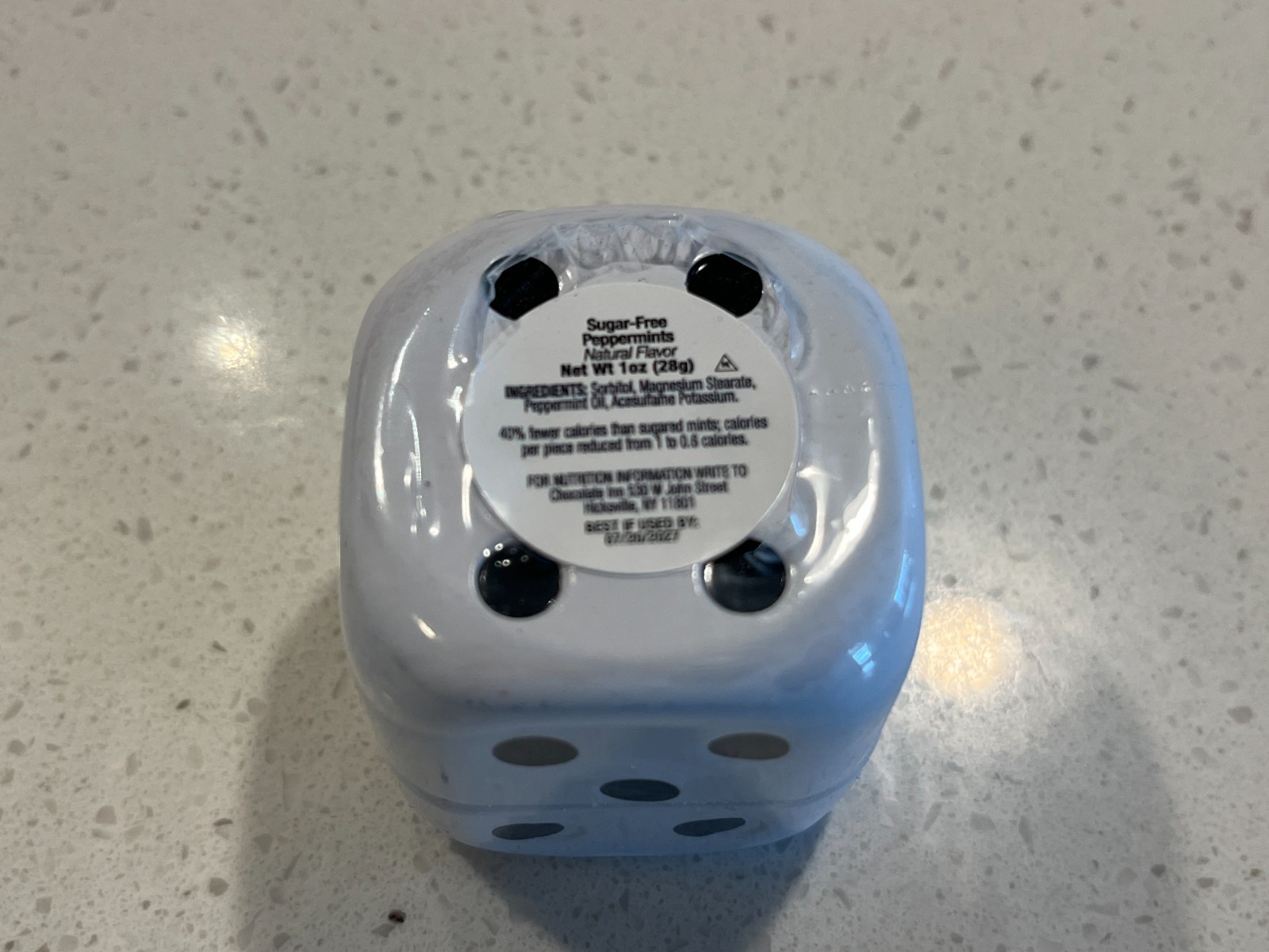 Johnson Controls branded Die-shaped Breath Mints (from AHR Las Vegas)