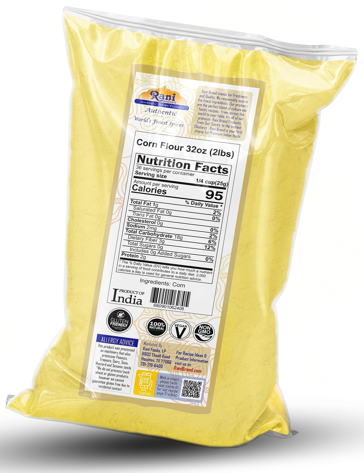 Rani Corn Flour (Makki ka Atta) 32oz (2lbs) 908g