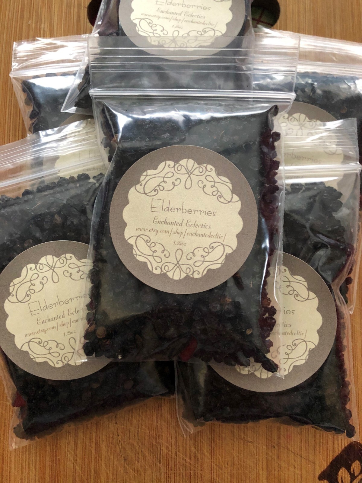 Enchanted Eclectics Organic Elderberries **Dehydrated/Dried**