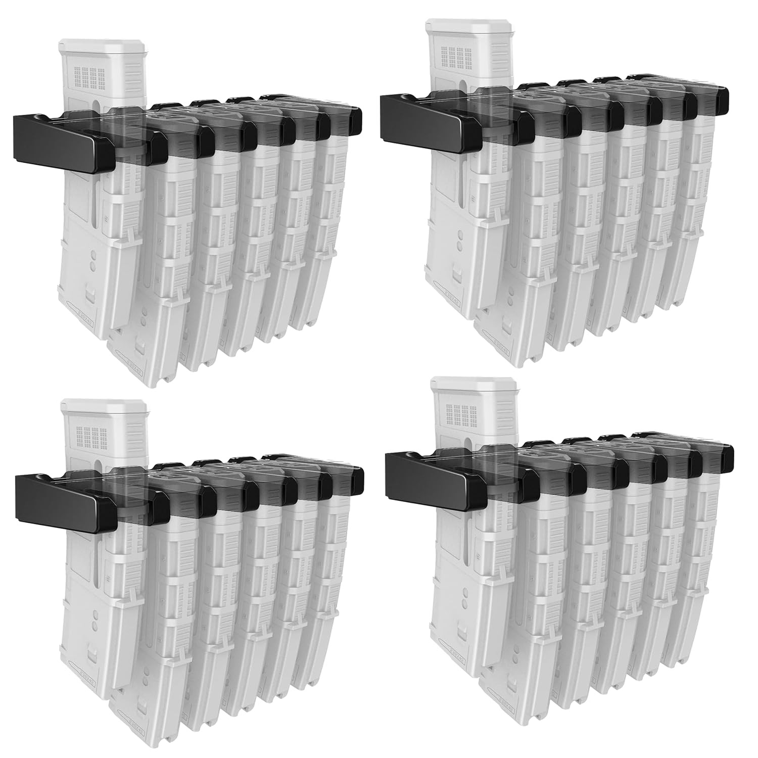 DINGDOON 4Pack Wall Mount for Pmag AR Mag Holder ABS Magazine Holder Gun Safe St