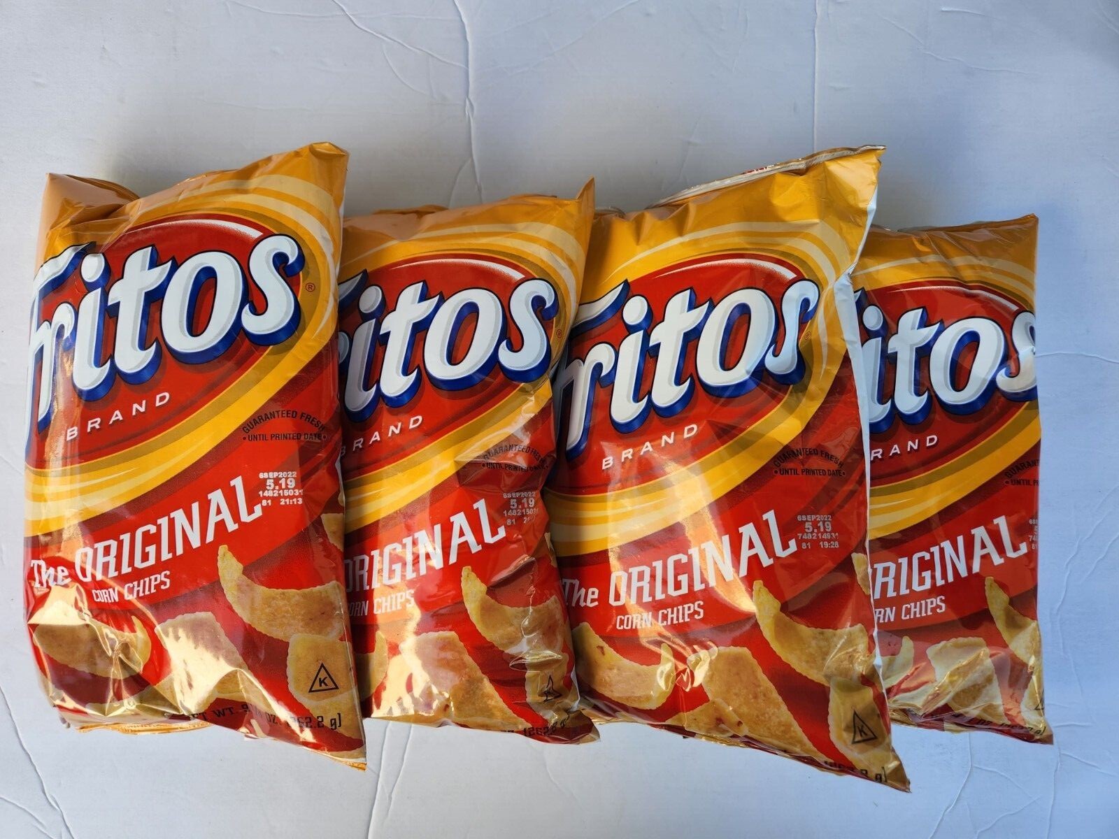 4 PACK FRITOS BRAND THE ORIGINAL CORN CHIPS NEW SEALED 11/2023 9 1/4 OZ EACH