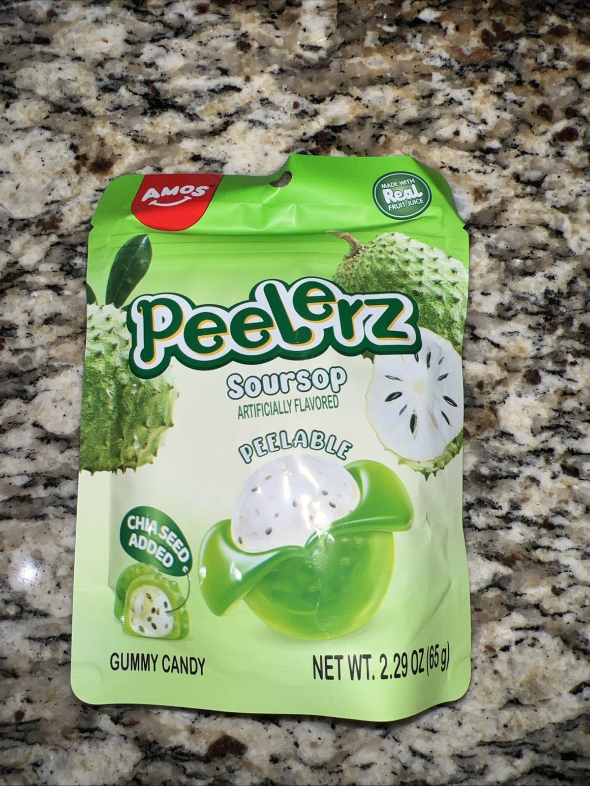 Amos Peelerz SOURSOP flavor Gummy Viral Tic Toc Candy