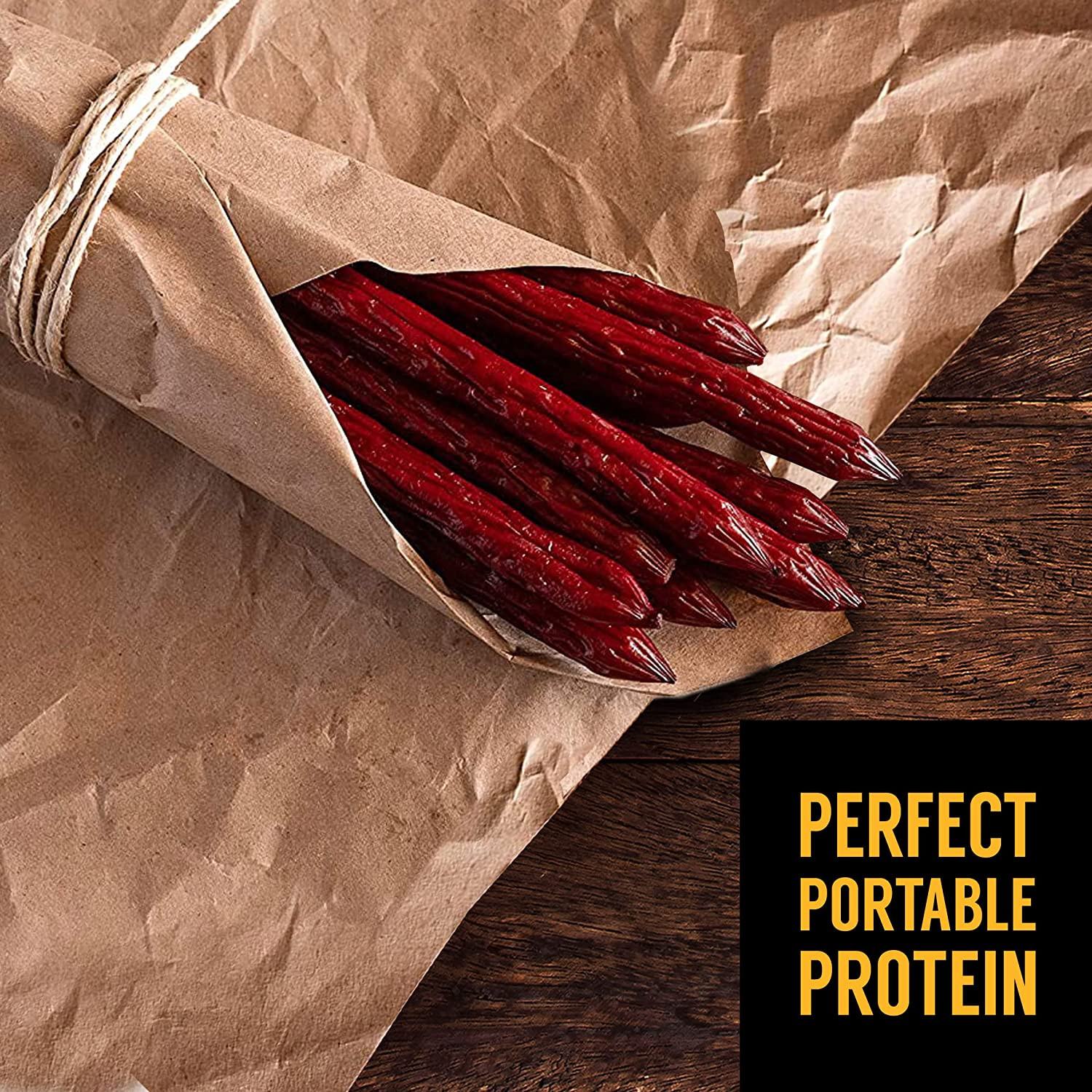 Real Hardwood Smoked Sausages, Pepperoni, 15.2 Ounce Tall Jar, 20 Count