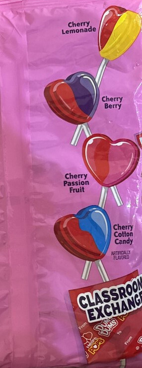 Dum-Dums Heart Pops Classroom Exchange 25 Lolipops 8.8 oz Best By 10/2027