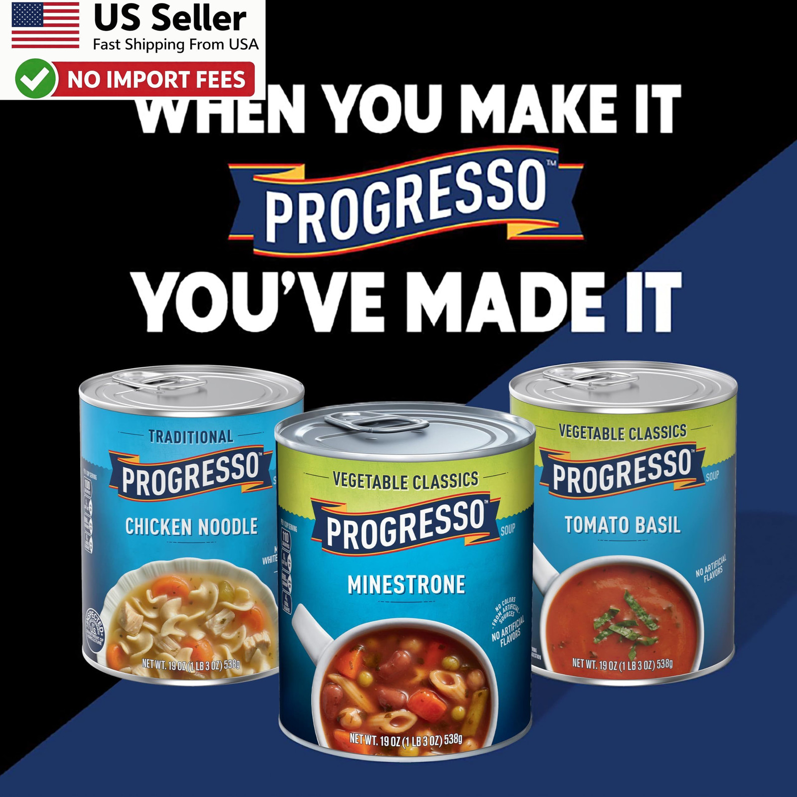 Progresso Chicken Cheese Enchilada Soup Gluten Free 18.5 oz 12 Pack Case FROM US