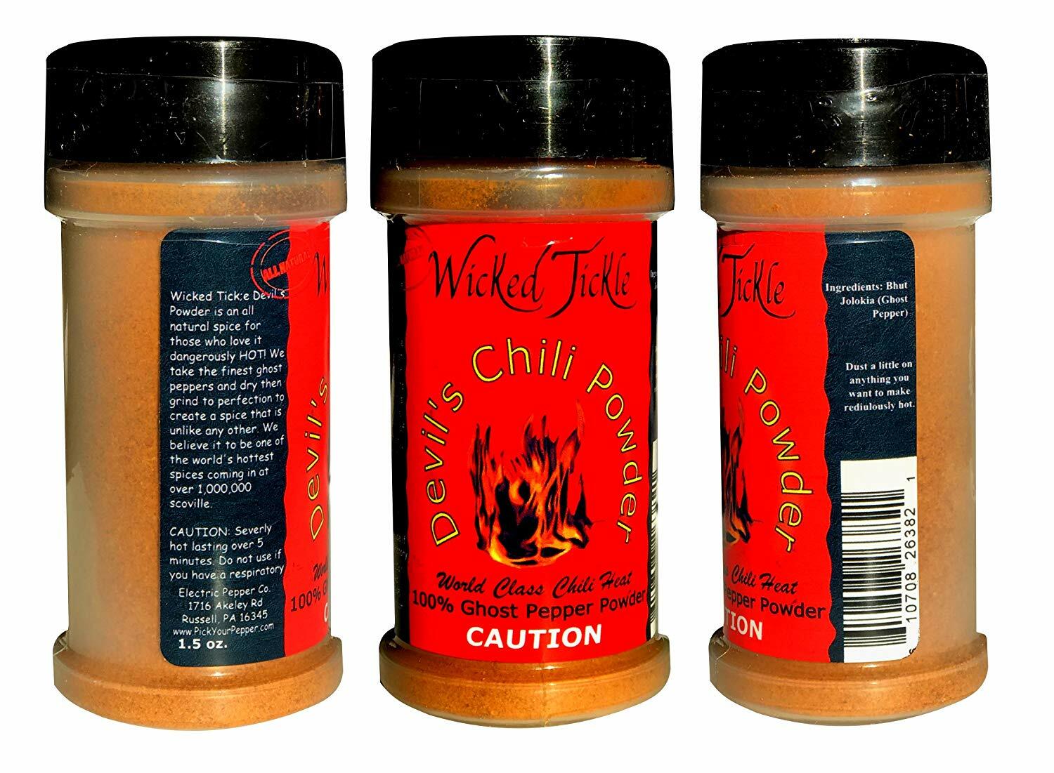 Chili Powder Gift Set Ghost Pepper Scorpion Habanero Hot Spice Blend Seasoning