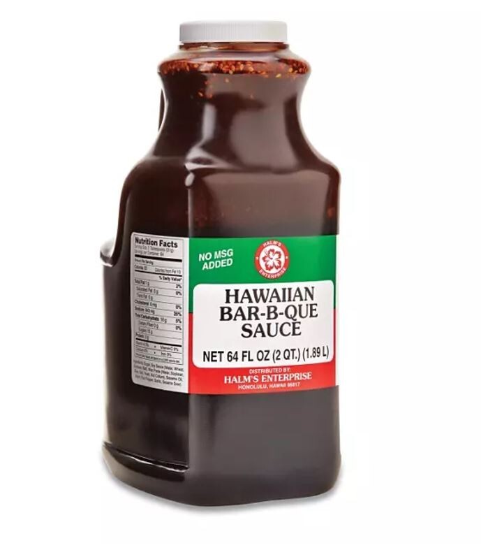 Halm’s Hawaiian Bar-B-Que Sauce 64 oz Bottle 2 Pack