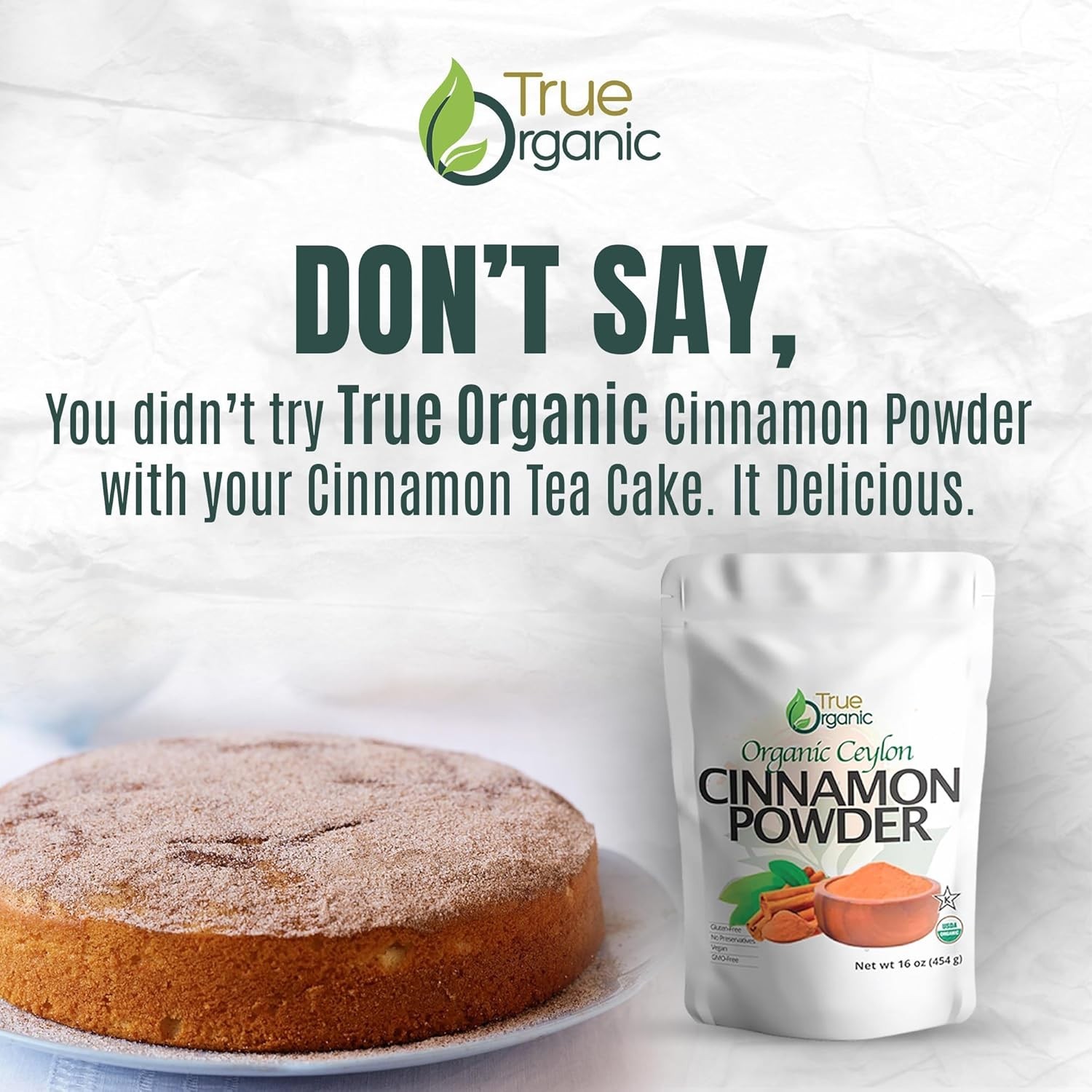 Organic Ceylon Cinnamon Powder 1lb Pure Ground Gluten Free