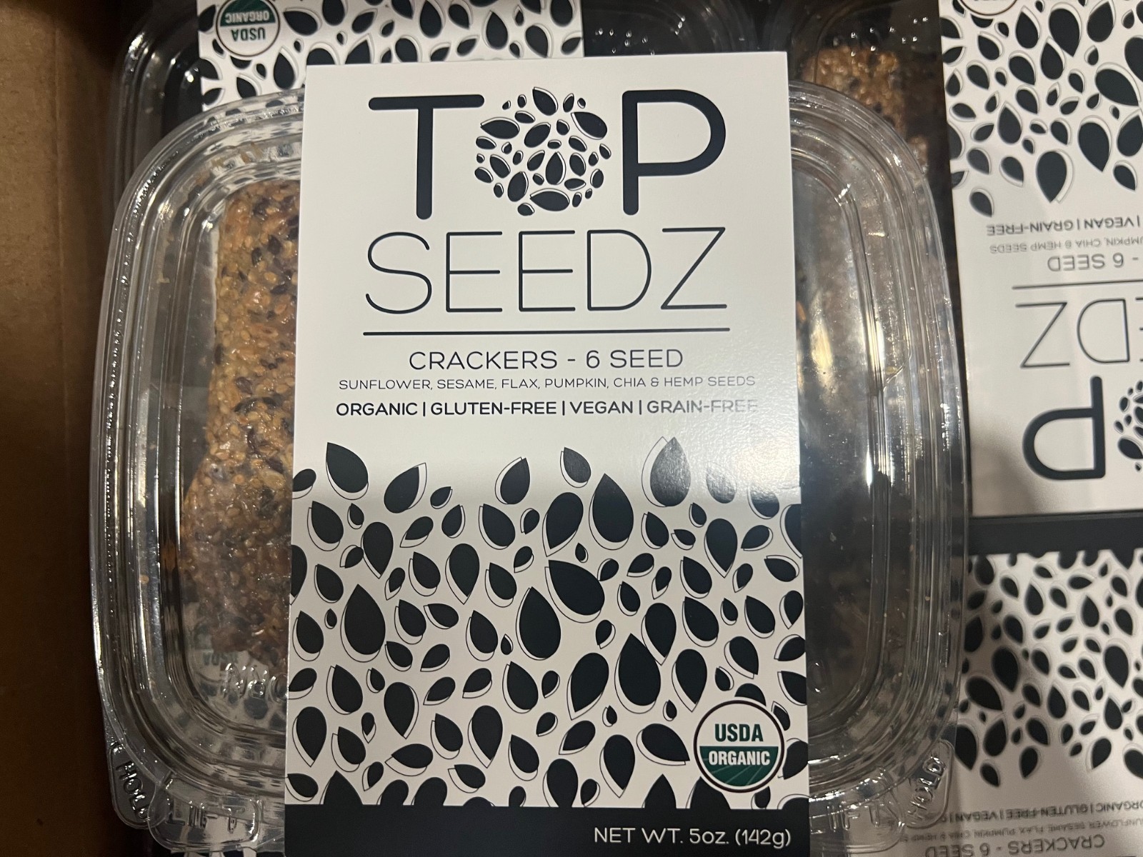 Top Seedz LLC 6-Seed Crackers 5 oz (Pack of 12)