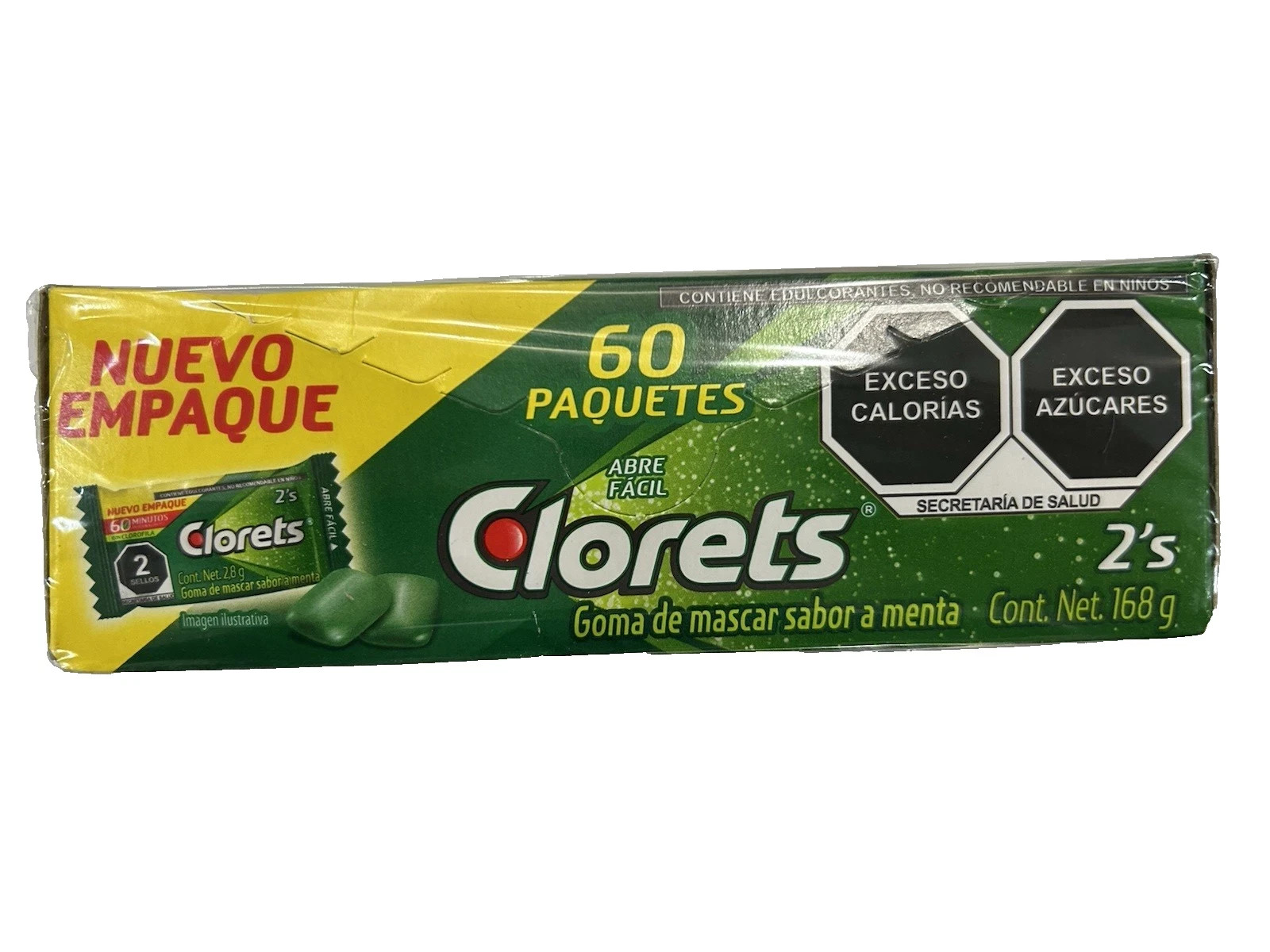 Clorets Gums, 3 PACK! Clorets 60 Pack Mint Flavored Gum – 360 Total Pieces