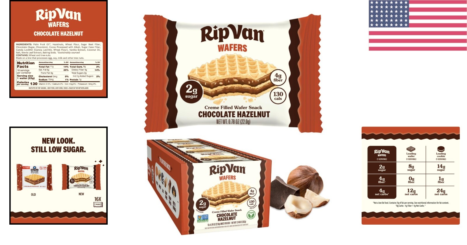 Snack Smart with Chocolate Hazelnut Wafer Cookies – Low Calorie & Fiber