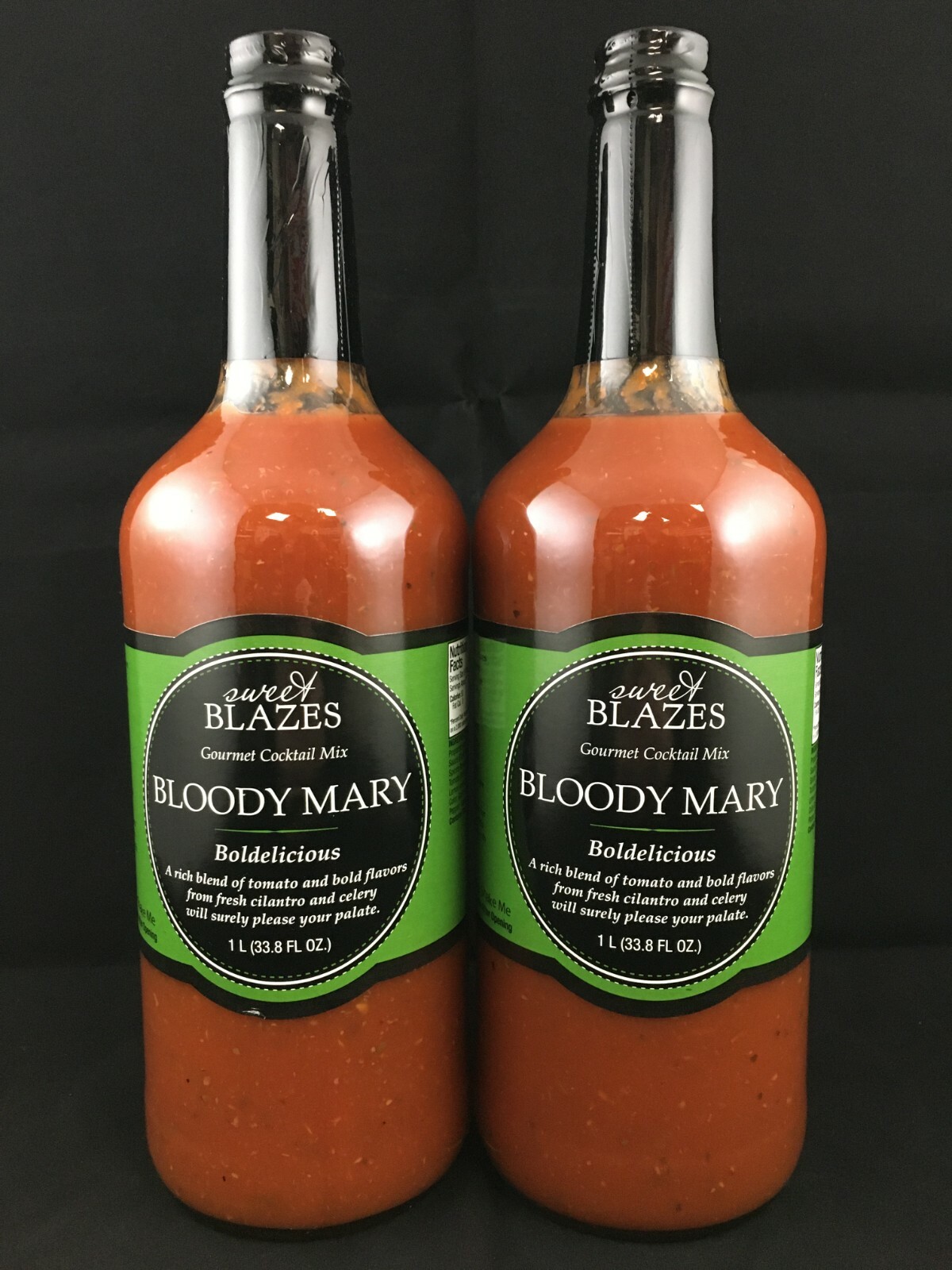Sweet Blazes Boldelicious Bloody Mary Mix 2 Pack 1L Bottles GLUTEN FREE