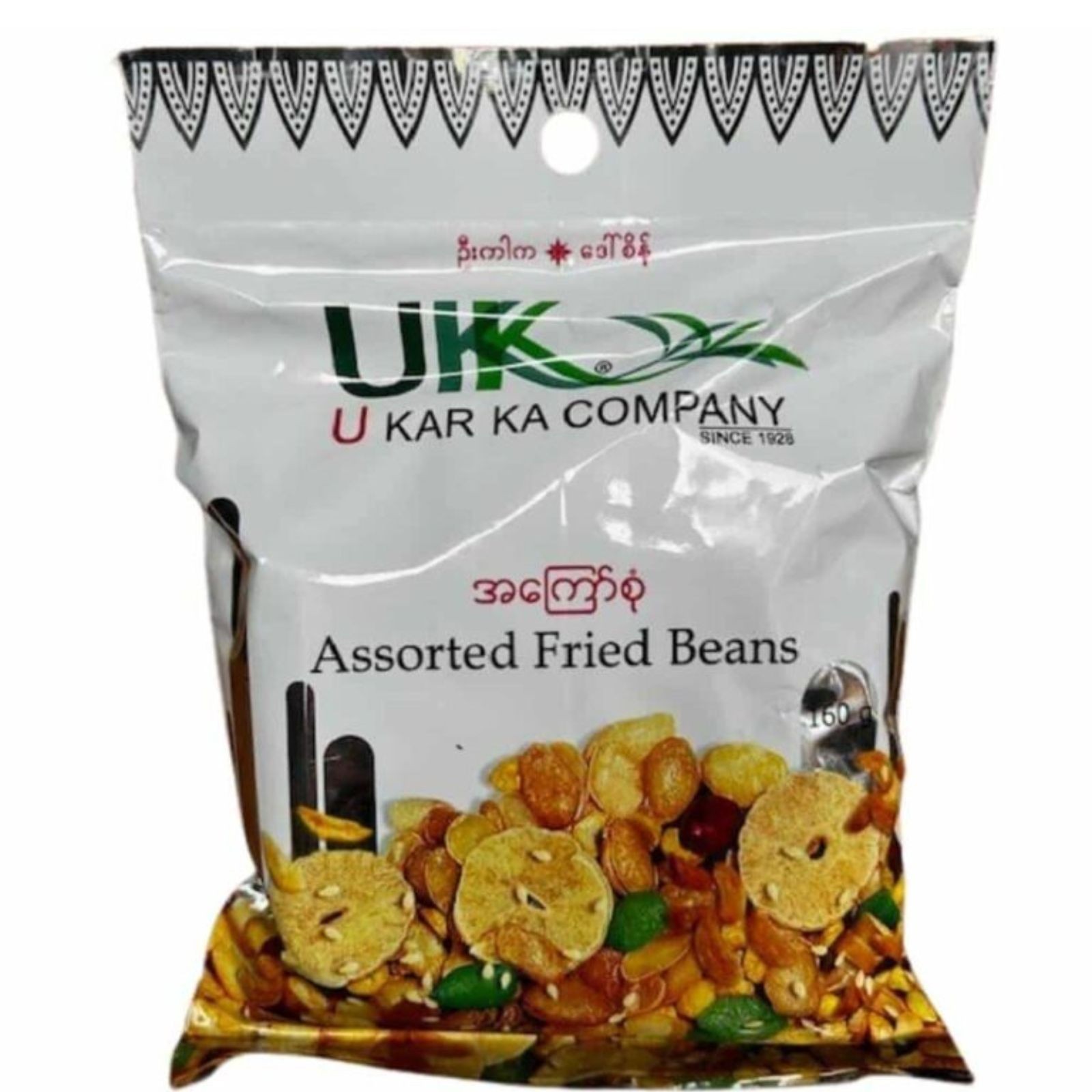U Kar Ka Assorted Fried Beans (160g) – Authentic Myanmar Heritage Snack