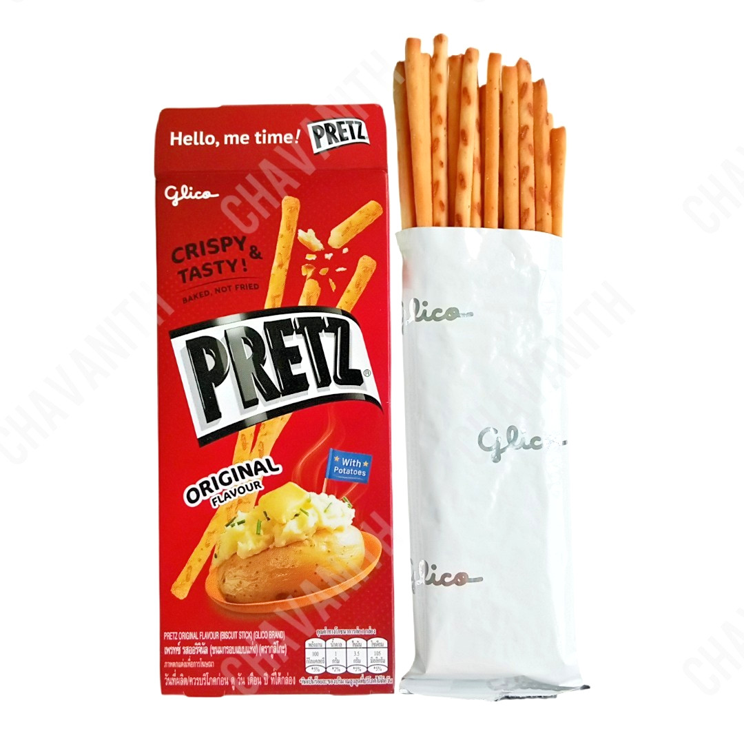 10x 23 g Glico Pretz ORIGINAL Baked Biscuit Stick