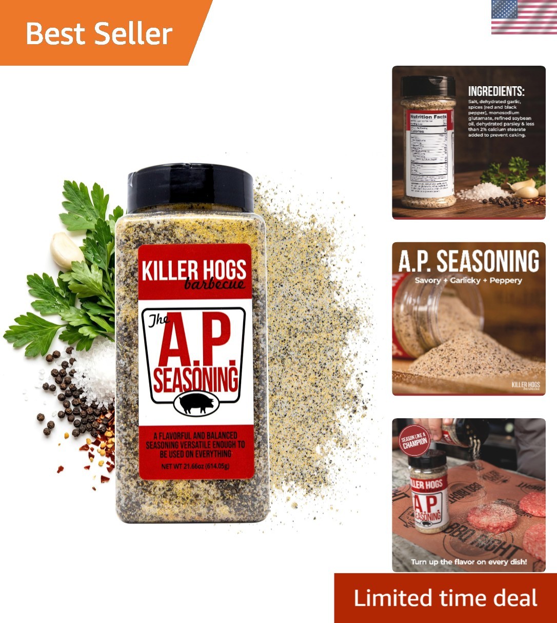 Winning BBQ Seasoning – 21.7 oz All-Purpose Rub for Beef, Chicken & More