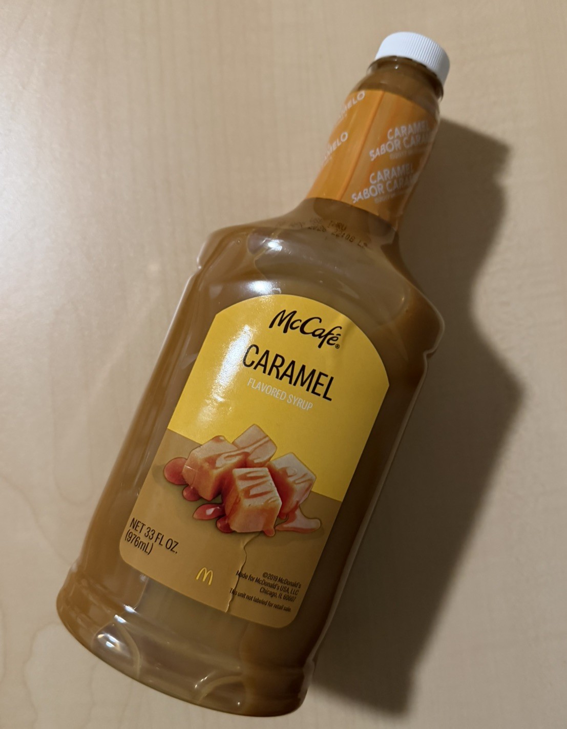 1 Bottle Mcdonald Caramel Syrup