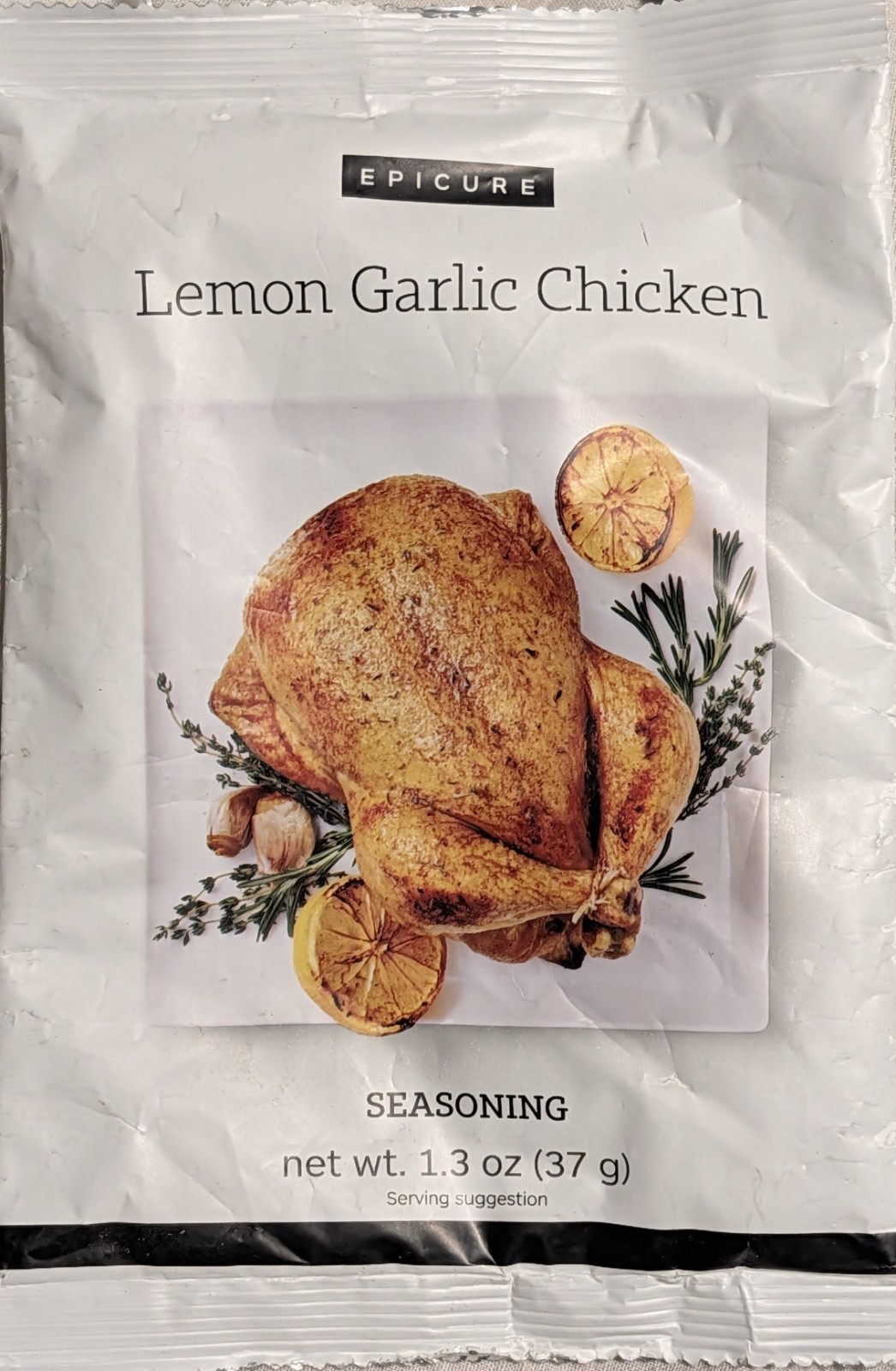 Epicure Lemon Garlic Chicken Seasoning Spice Mix 1.3 oz (37 g) Pantry