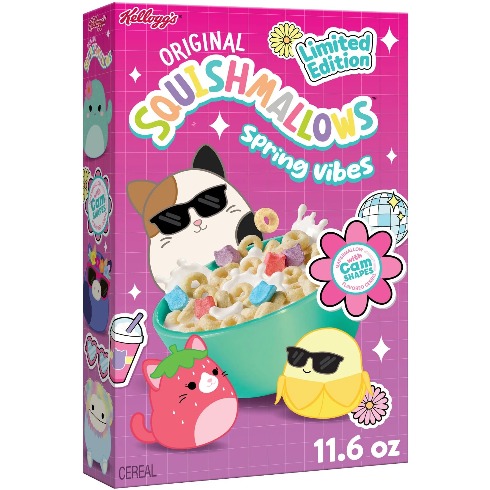 Kellogg’s Limited Edition Squishmallows Spring Vibes Breakfast Cereal 11.6 oz