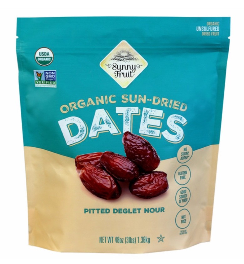 2 PACK-ORGANIC Sunny Fruit Pitted Deglet Nour Dates 48oz (3 lbs)