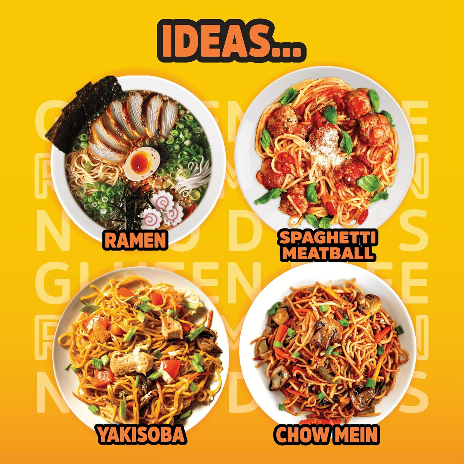 Gluten Free Ramen Noodles (10 Packs) Gf Gluten Free Noodles Vegan Healthy Brown