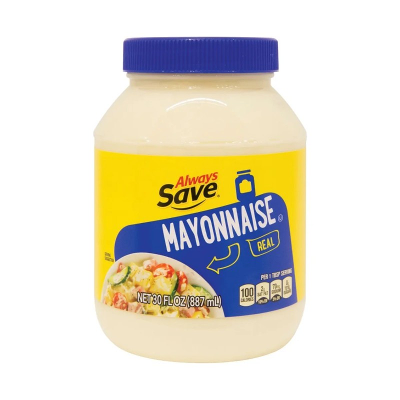 6x Always Save Mayonnaise Creamy Mayo Sauce Condiment Kitchen Gourmet Bulk 30oz