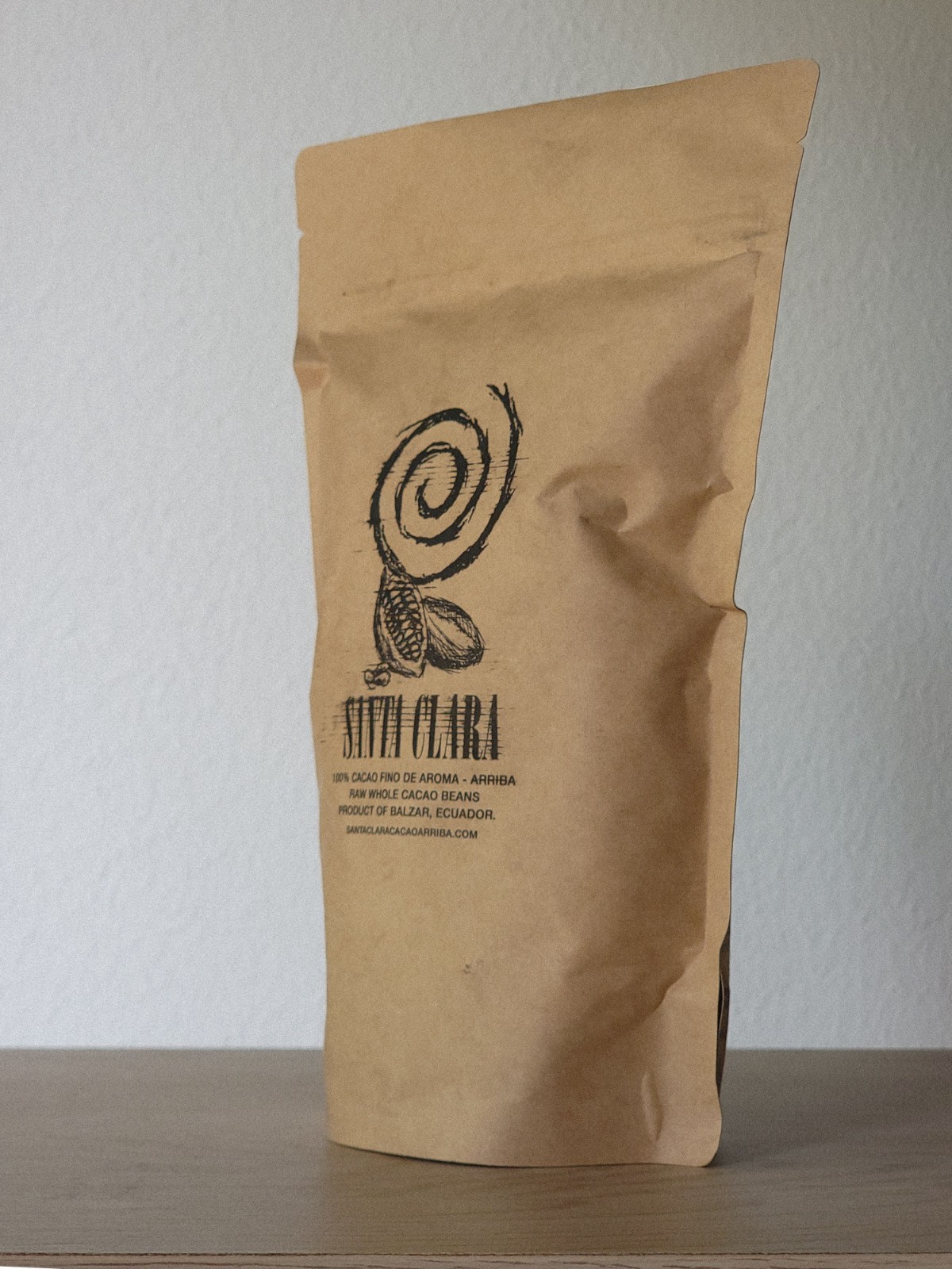 Whole Raw Dried Cacao Beans. 100% Fino De Aroma-Arriba. From Balzar, Ecuador.