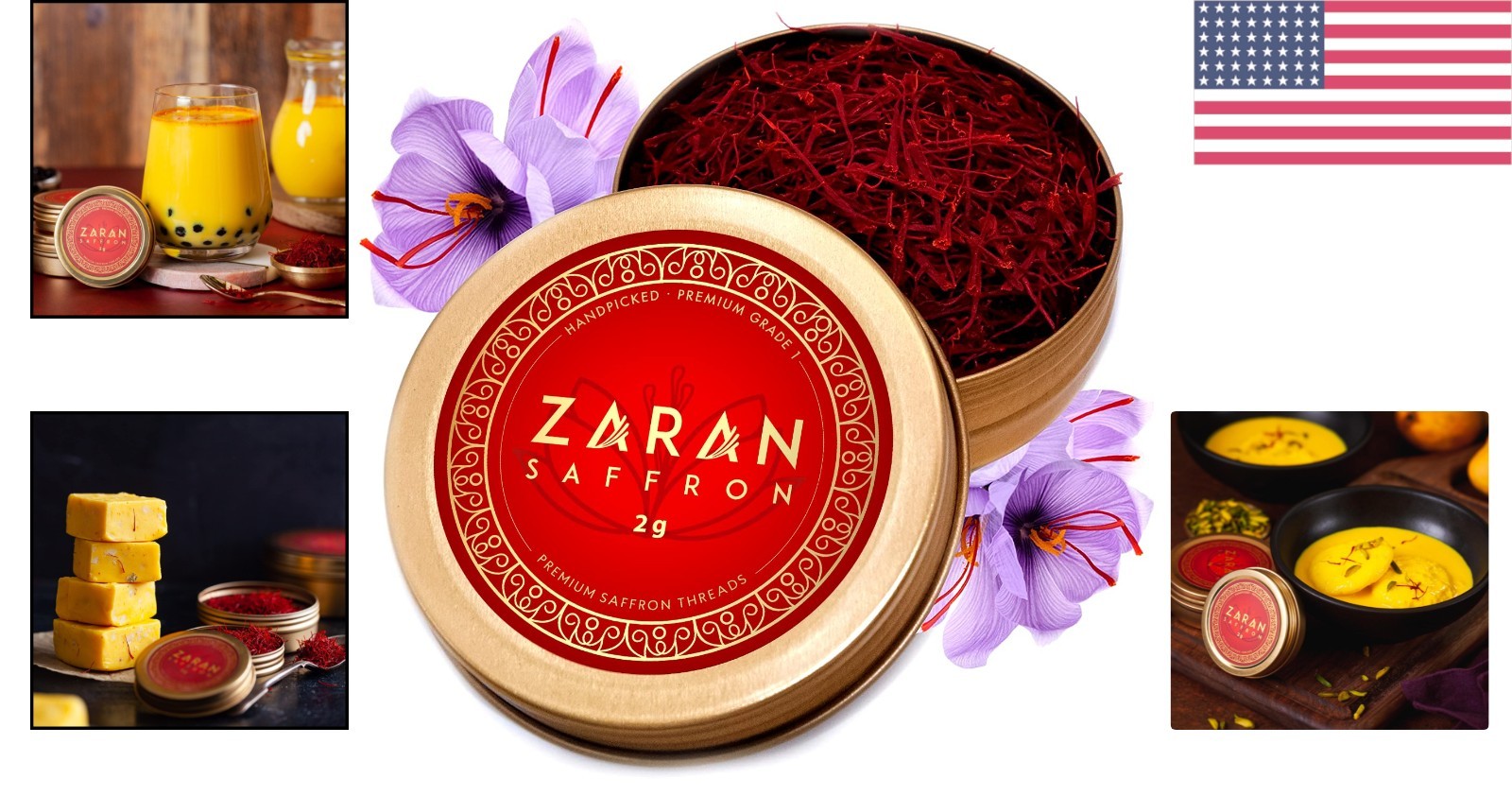 Gourmet Super Negin Saffron Threads – 2g, Flavor Boost for Teas & Dishes