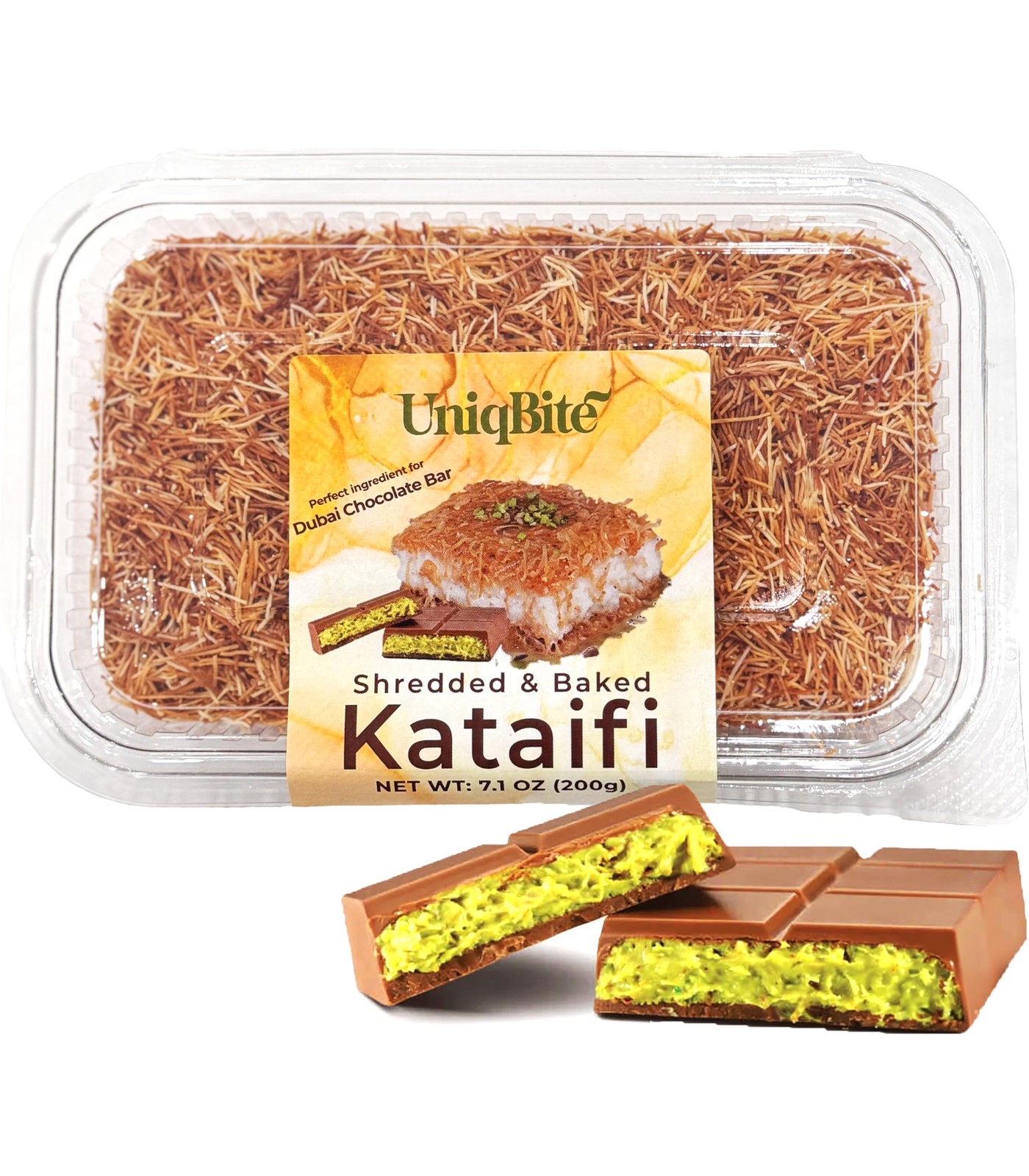 Toasted Kataifi Pastry for Dubai Chocolate | 7 Oz (200G) | Ready to Use Crispy K