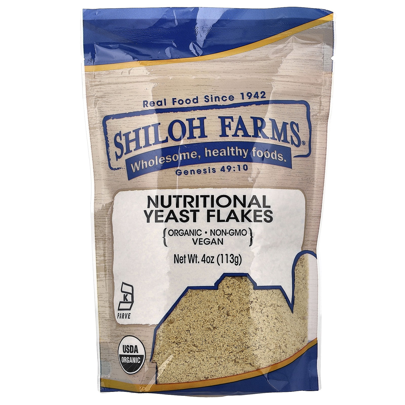Organic Nutritional Yeast Flakes, 4 oz (113 g)