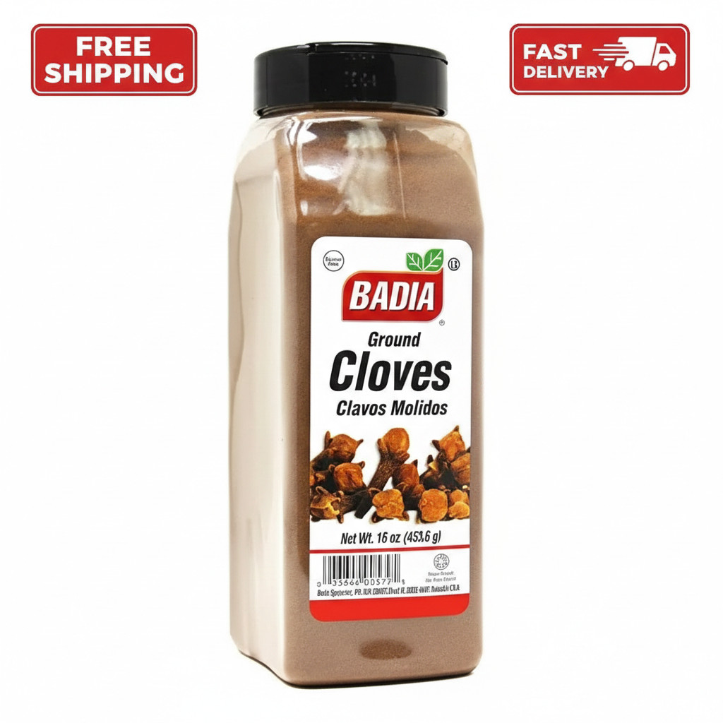 Badia Ground Cloves, 16 oz – Premium Spice for Baking, Cooking & Beverages, Warm
