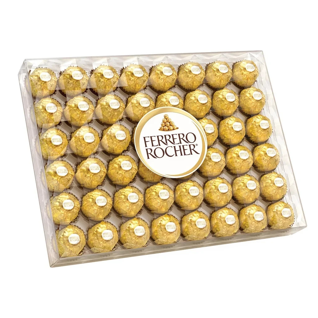 Ferrero Rocher Fine Hazelnut Chocolates Gift Box 48 Pieces 21.2 oz