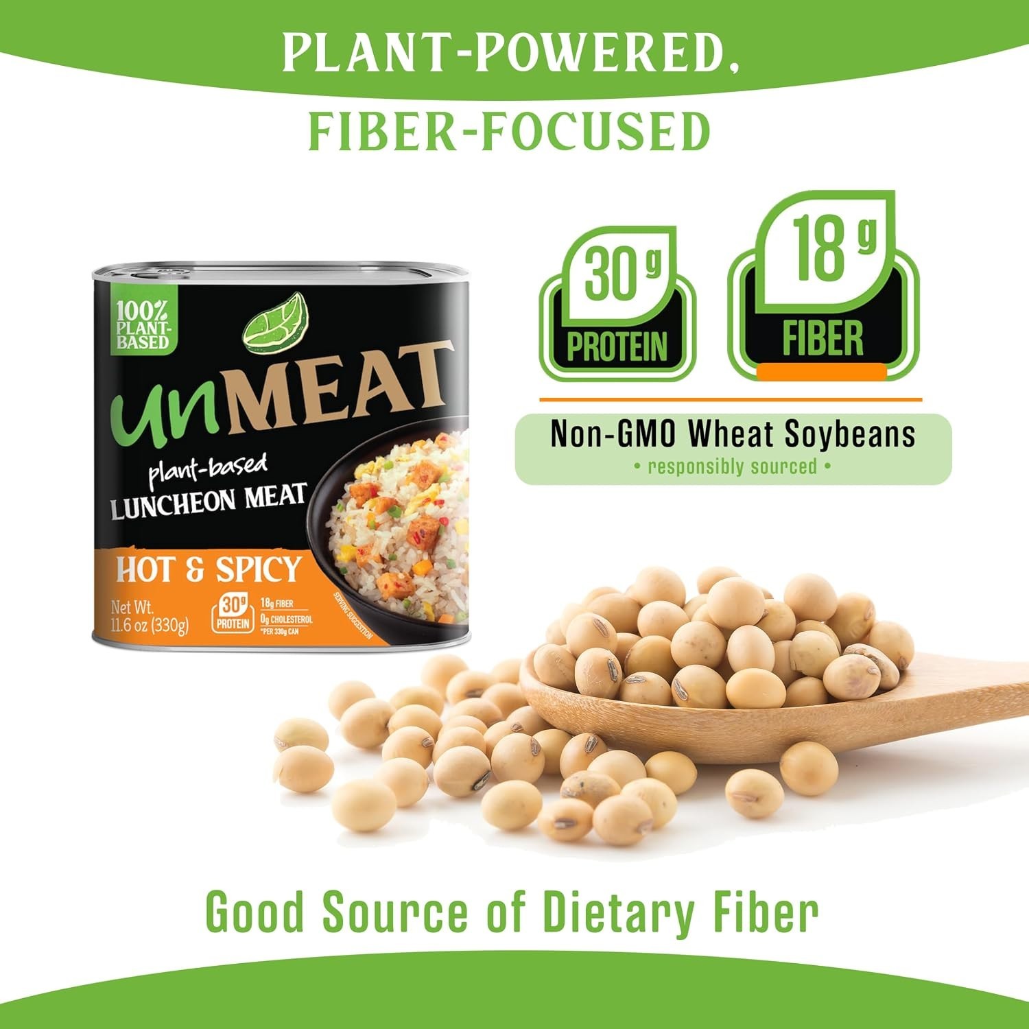 unMEAT Luncheon Sample Pack – Vegan Canned Protein – 3 Flavors – 3 11.6oz Cans