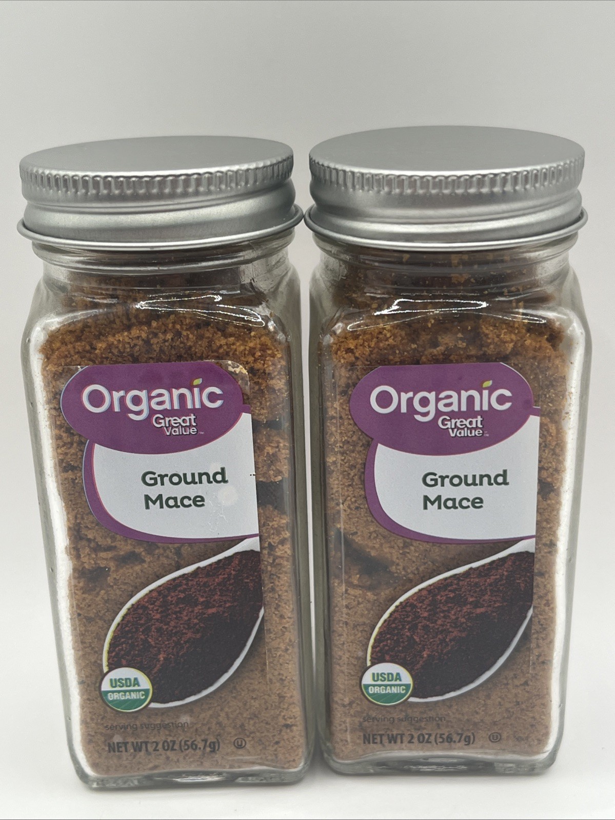 Ground Mace Organic Spice Lot Of 2