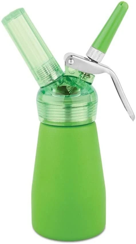 Dispenser for Whipped Cream Whipper canister 1/ 2 pt (.25L) suede New Neon Green