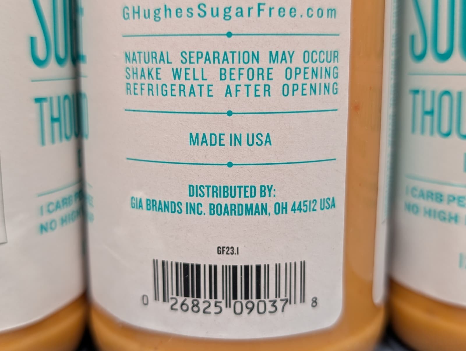 G Hughes Dressing Sugar-Free Thousand Island 12oz Pack of 6