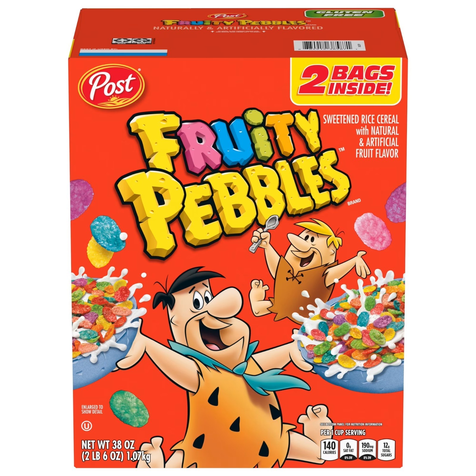 Fruity Pebbles Cereal (38 oz) Great Price Free Shipping