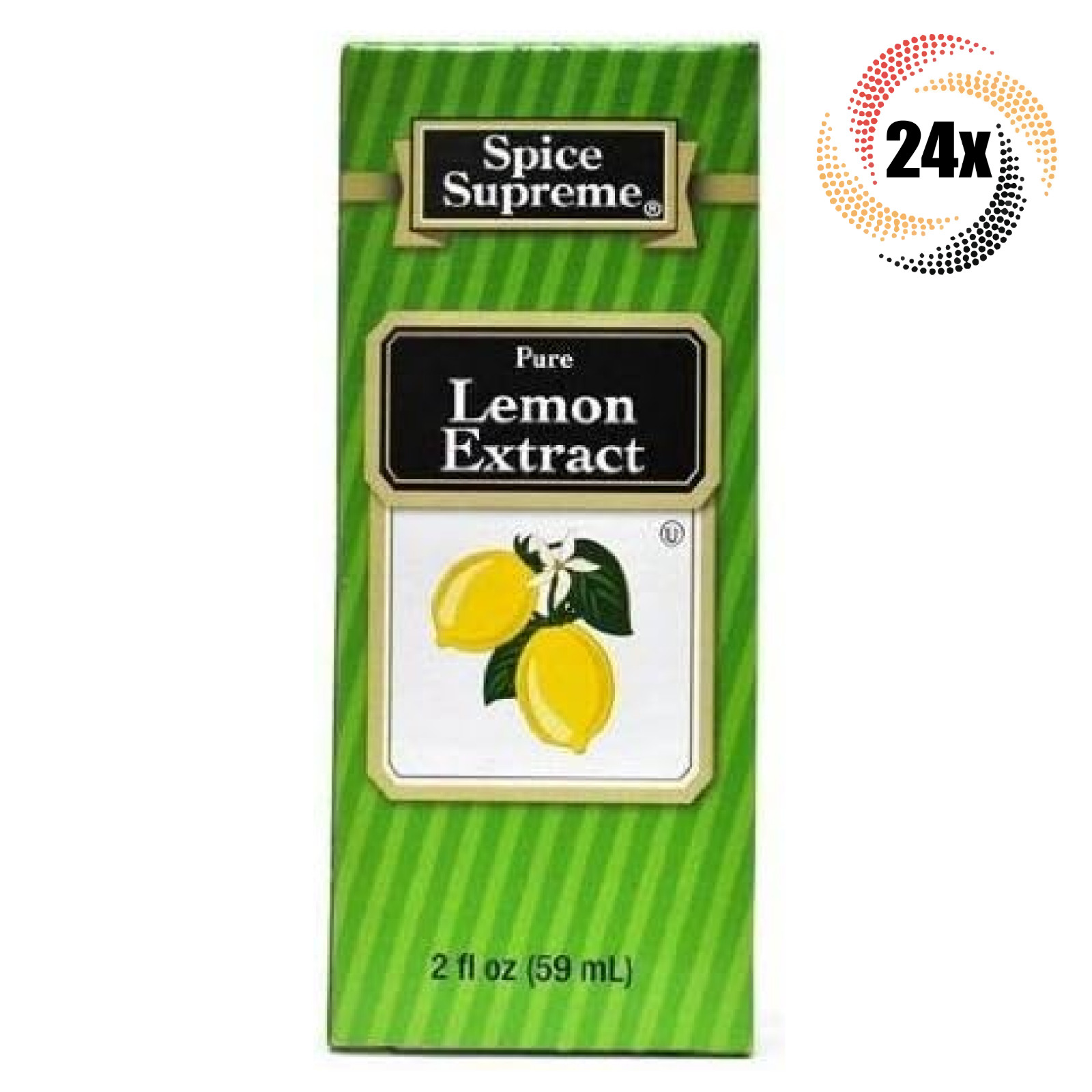24x Packs Spice Supreme Pure Lemon Flavor Extract | 2oz | Fast Shipping