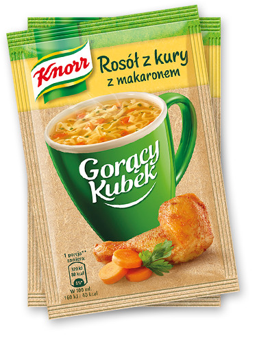 PACK OF 10 KNORR INSTANT Soup POLAND – BIG CHOICE GORACY KUBEK CUP QUICK COOKING